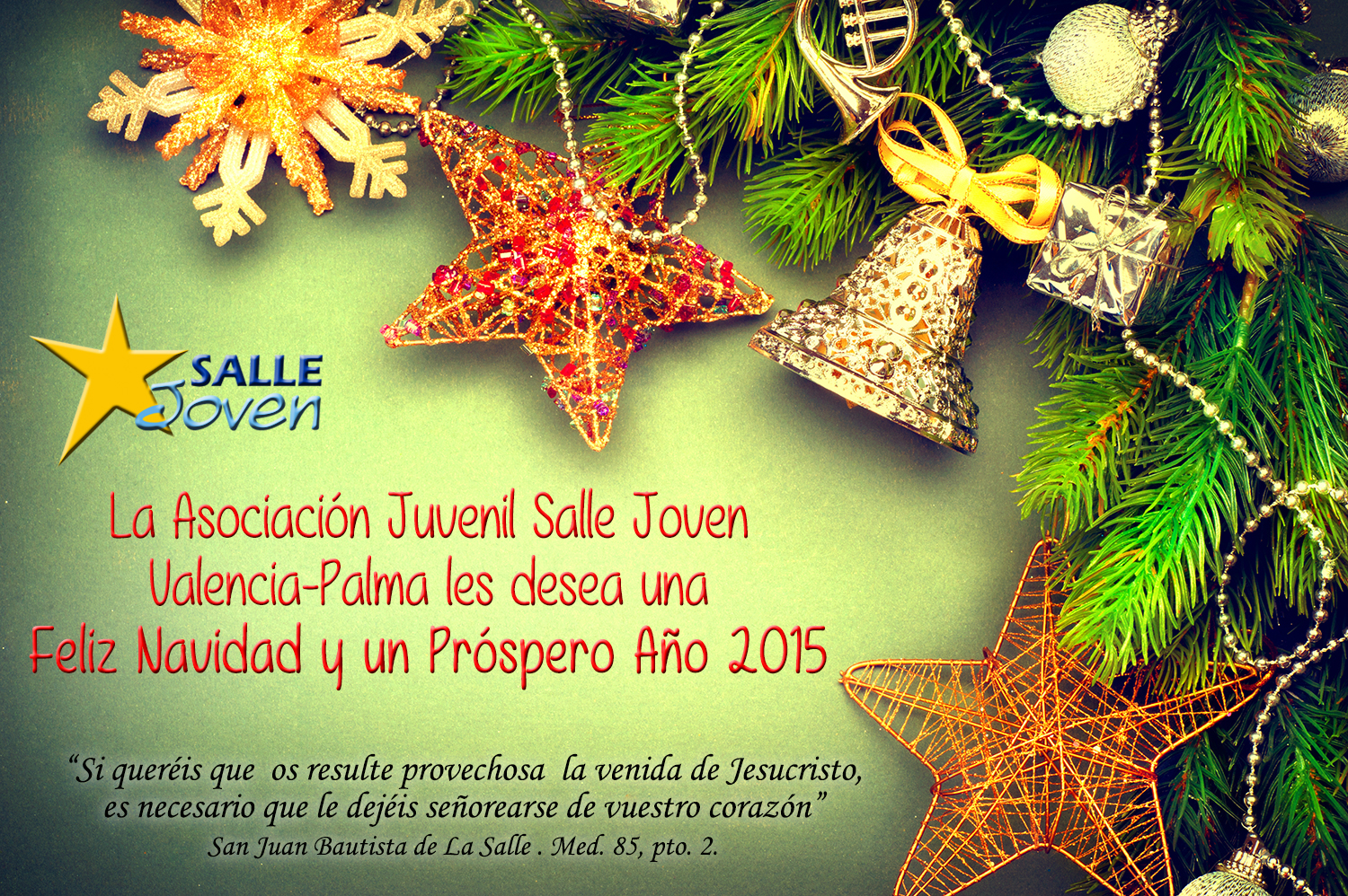 Felicitación de Navidad Salle Joven Valencia-Palma